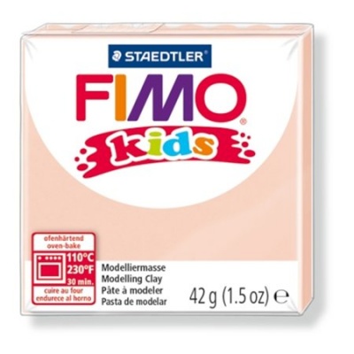 Gyurma, 42 g, égethető, FIMO "Kids", halvány rózsaszín